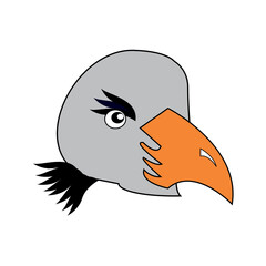 Illustration vector graphic of Head Eagle