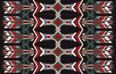 Oriental traditional ikat ethnic textile pattern Design for book cover,background,carpet,wallpaper,clothing,wrapping,Batik,fabric,Vector illustration embroidery style.