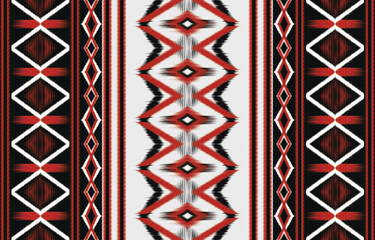 Oriental traditional ikat ethnic textile pattern Design for book cover,background,carpet,wallpaper,clothing,wrapping,Batik,fabric,Vector illustration embroidery style.