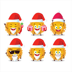 Santa Claus emoticons with egg tart cartoon character