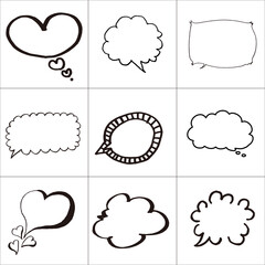 手描きのふきだし