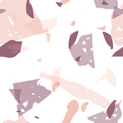 Terrazzo seamless pattern. Earthy  minimalistic