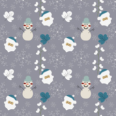 Xmas Icon Vector ilustration seamless patern.Great for textile,fabric,wrapping paper,and any print. 