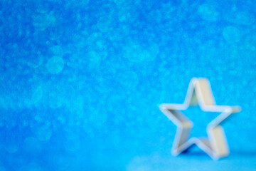 The concept of Christmas. Star Shape for Cookies. Soft focus