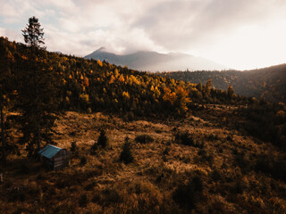 Belianske tatry in High Tatras mountains, Slovakia. Slovakia mountains landscape. Autumn colors.