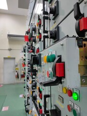 Electric room in industrial,selective focus.