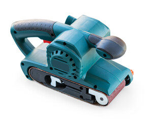 Fototapeta premium construction tool, grinder on wood