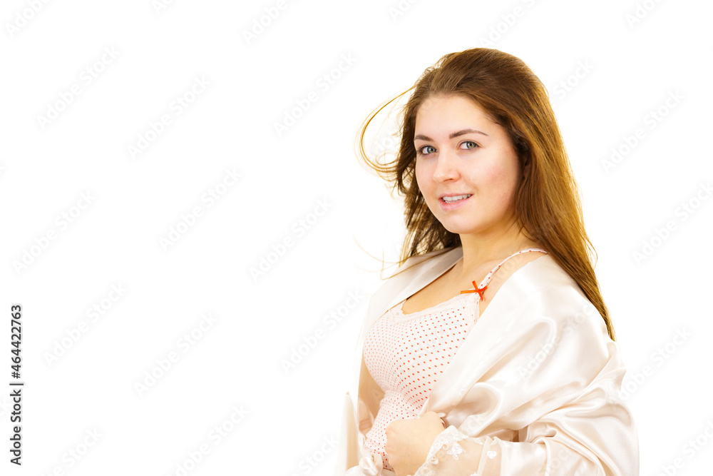 Canvas Prints Brunette girl without makeup