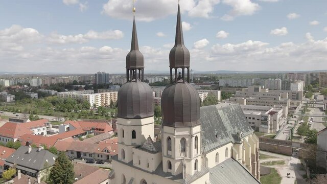 Historical church in the middle of Trnava city in East part of Slovakia.