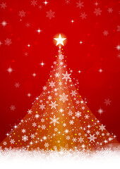 クリスマスツリー イルミネーションの背景フレーム