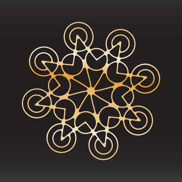 recommend clip art: unique snowflake christmas vector design for brochure banner card sticker
