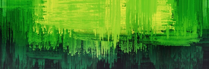 Abstract background painting art with gradient green paint brush for presentation, website, halloween poster, wall decoration, or t-shirt design.