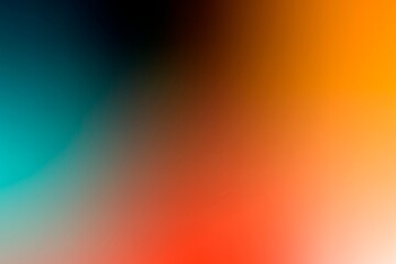 Colorful modern gradient background vector in orange and green