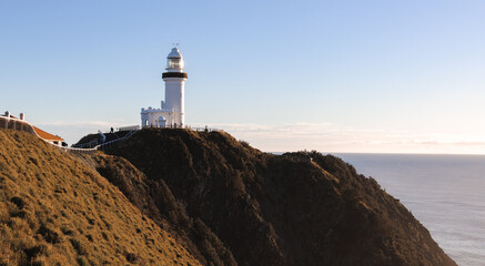 lighthouse on the coast of the sea