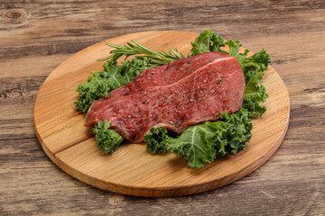 Raw beef steak for grill