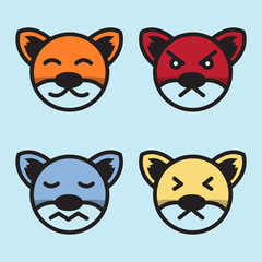 had cat  character, suitable for sticker