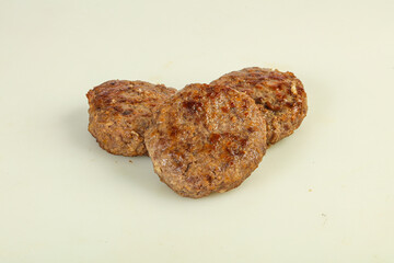 Homemade roasted cutlet minced meat
