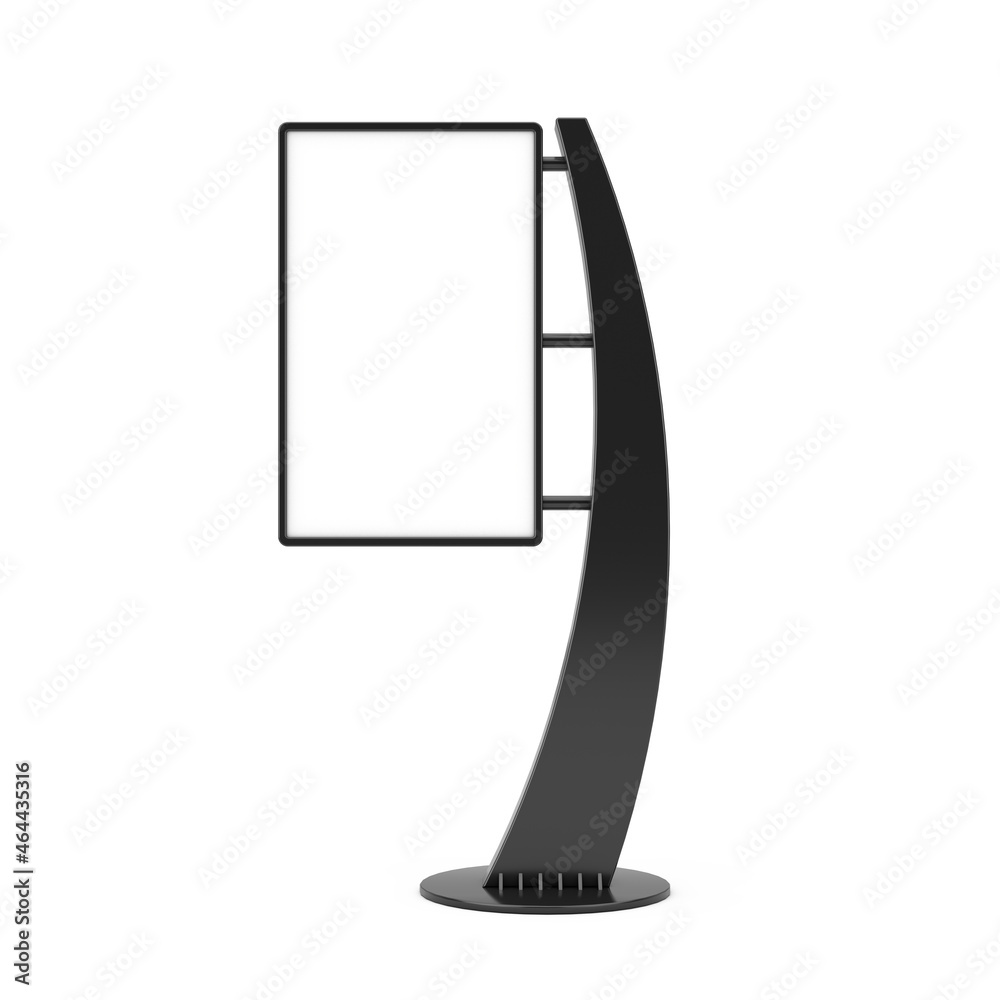 Leinwandbilder blank trade show lcd screen stand display billboard as template for your design. 3d rendering