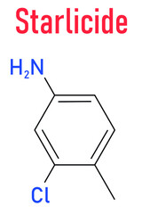 Fototapeta premium Starlicide avicide molecule (gull toxicant). Skeletal formula.