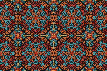 Abstract mexican ethnic seamless pattern background