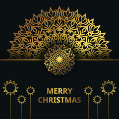 Christmas Luxury Mandala Design background
