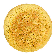 Textured background of delicious fried pancake