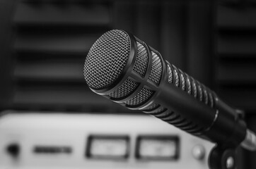 Professional microphone and sound mixer