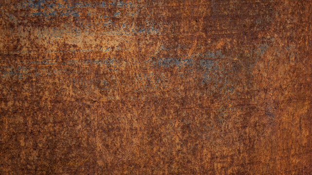 Grunge rusted metal texture, rust, and oxidized metal background. Old metal iron panel © Keopaserth