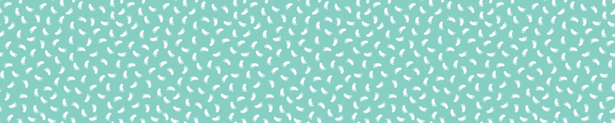 Blue seamless pattern with fish bones