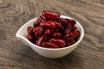 Canned red Kidney in the bowl