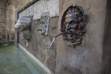 old fountain in the town