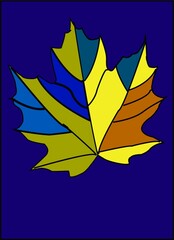 maple leaf autumn, leaf, maple, fall, leaves, nature, tree, season, yellow, orange, plant, color, foliage, brown, green, design, red, decoration, object, botany, isolated, october, illustration