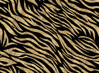 Abstract Textured Zebra Stripes Seamless Pattern Trendy Fashion Colors Stylish Textile Design