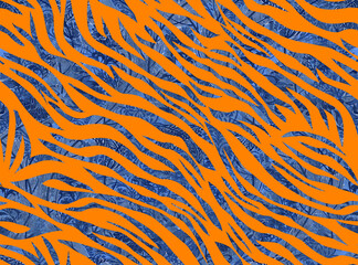 Abstract Textured Zebra Stripes Seamless Pattern Trendy Fashion Colors Stylish Textile Design