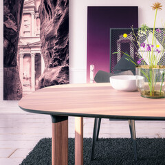 Modern Table Set With Decor (detail) - 3D Visualization