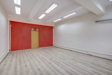 Obraz premium empty white room with repair and without furniture. room for office or store