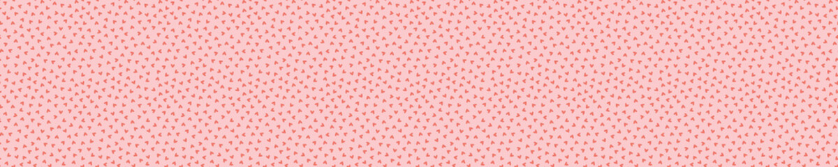 Pink seamless pattern with hearts