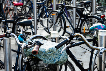 Fahrräder einer Großstadt