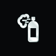 Air Freshener silver plated metallic icon