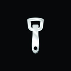 Bottle Opener silver plated metallic icon