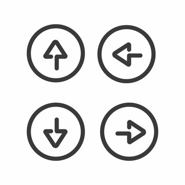 Arrows icon vector set, icon, vector.