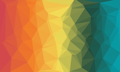 Obraz premium vibrant creative prismatic background with polygonal pattern