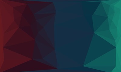 vibrant Dark geometric background with poly pattern