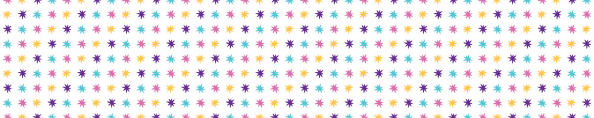 Fototapeta na wymiar Seamless pattern with colorful stars