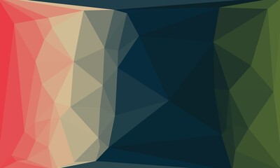 vibrant Geometric background with dark mosaic design