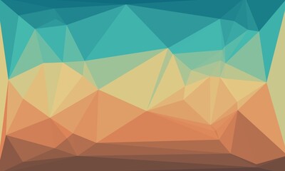 vibrant colorful geometric background with mosaic design