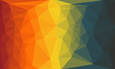 vibrant colorful geometric background with mosaic design