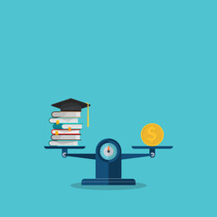 investment in education concept . Vector illustration