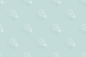 Background on the theme of light bulbs and lighting.Seamless pattern From the silhouette of light bulbs.