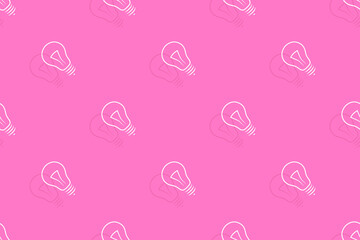 Background on the theme of light bulbs and lighting.Seamless pattern From the silhouette of light bulbs.